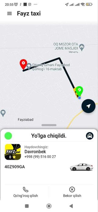 Taxi dasturi arzon narxda sotiladi