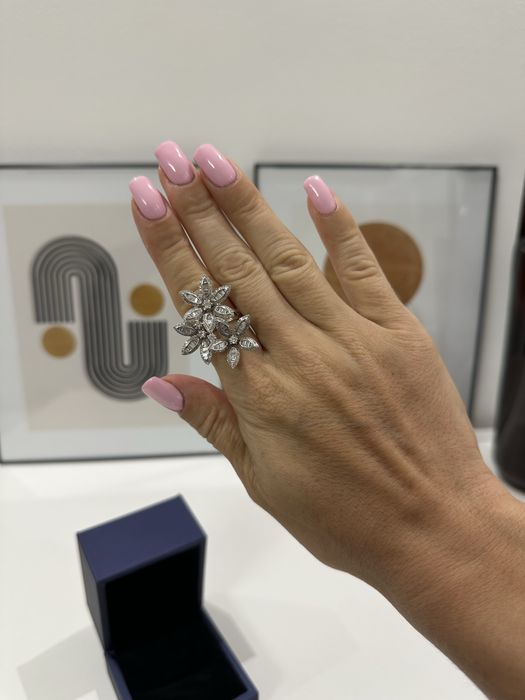 Inel diamante naturale model Van cleef