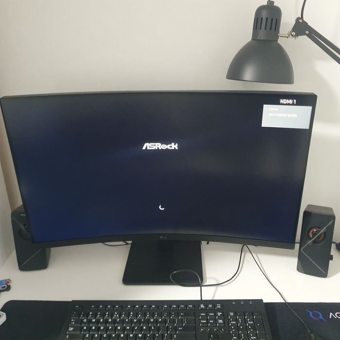 Monitor curbat LG, 31.5", Full HD, 100Hz