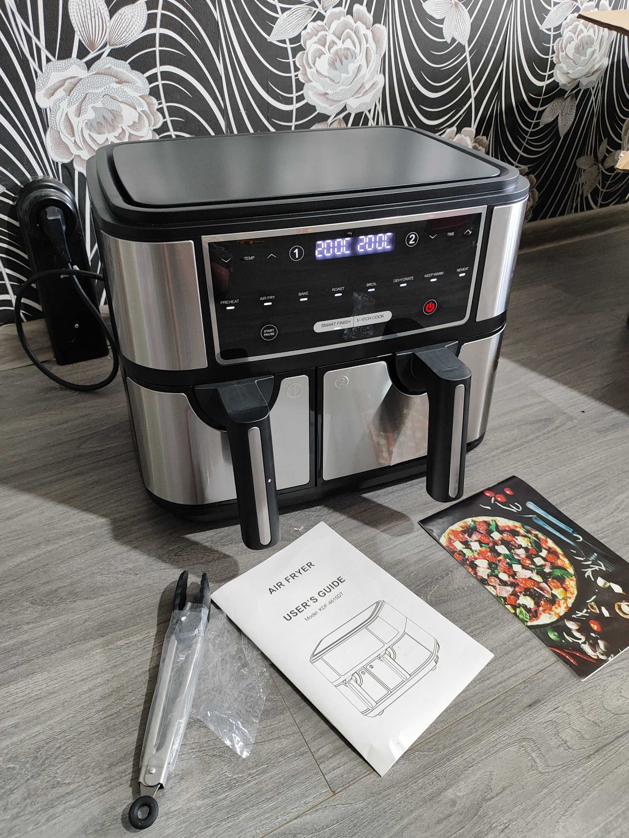 ПРОМО ! EAURY 10 L двоен Air Fryer / фритюрник с горещ въздух !