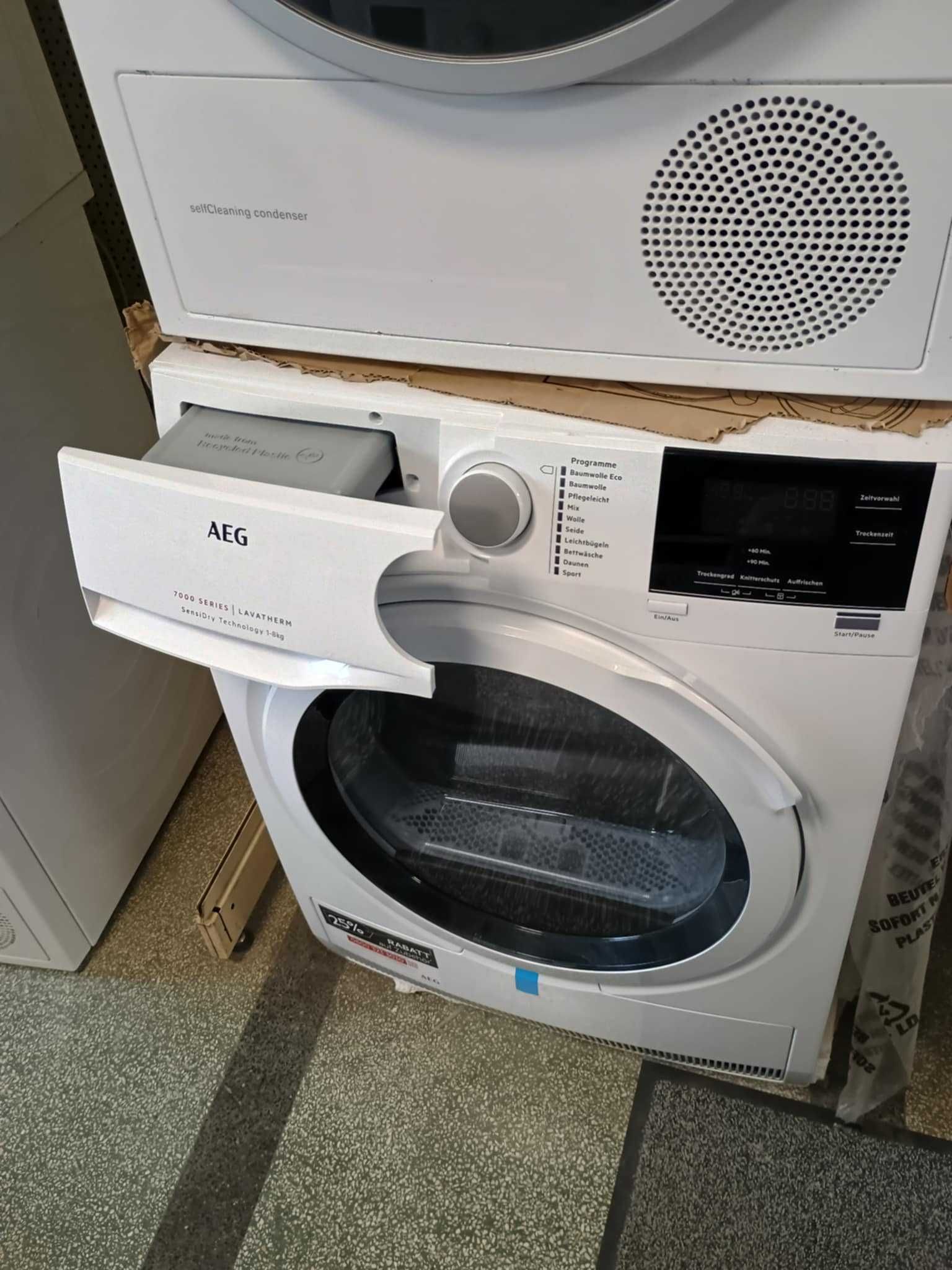 А++ Сушилня с термопомпа AEG-АЕГ 8 кг 7000 Series SensiDry™
