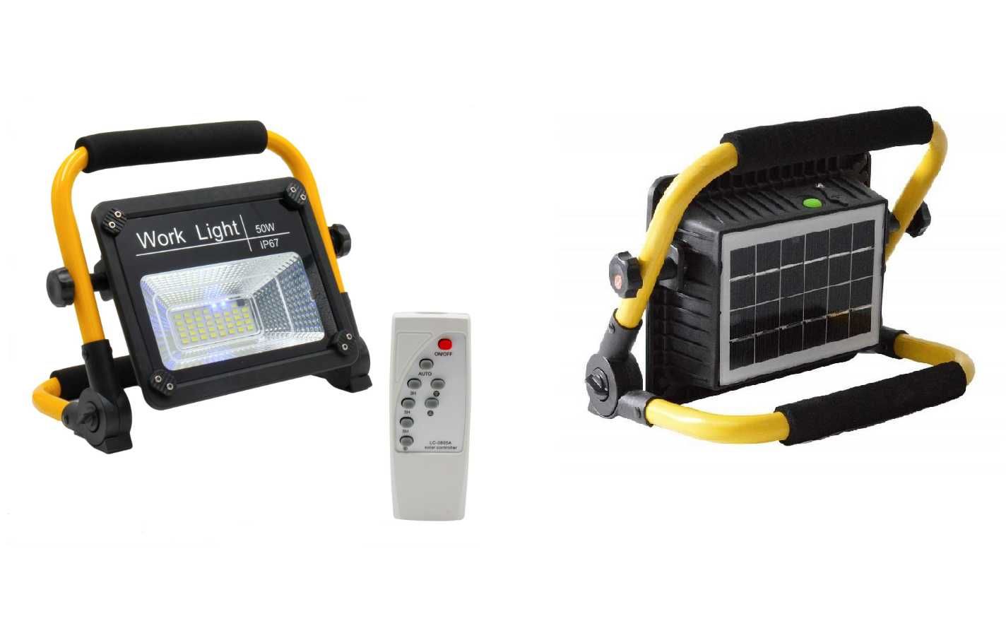 Lampa Solara portabila proiector puternic cu incarcare solara sau usb