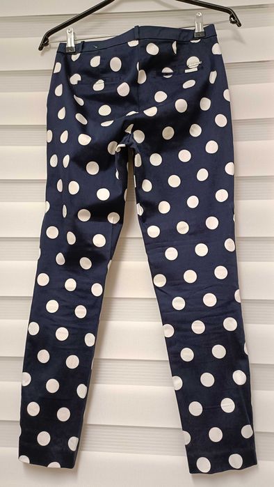 Pantaloni office Orsay, marime S, bleu cu buline