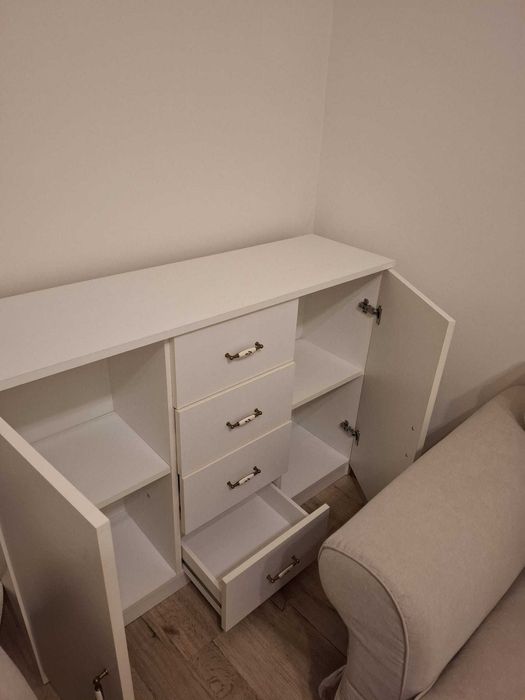 Bufet JENSLEV (Jysk) 2 uși, 4 sertare alb, Bucuresti