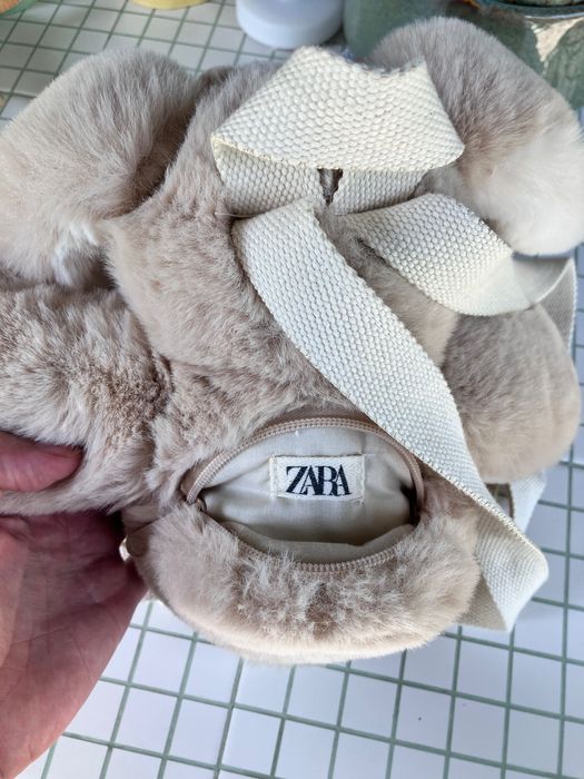 Зайче плюшена играчка и раничка Zara