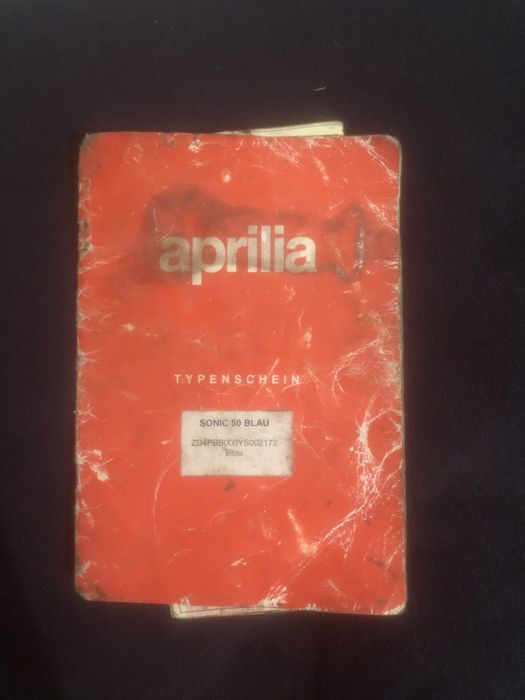 Scuter Aprilia Sonic 49,26 cc perfect functional