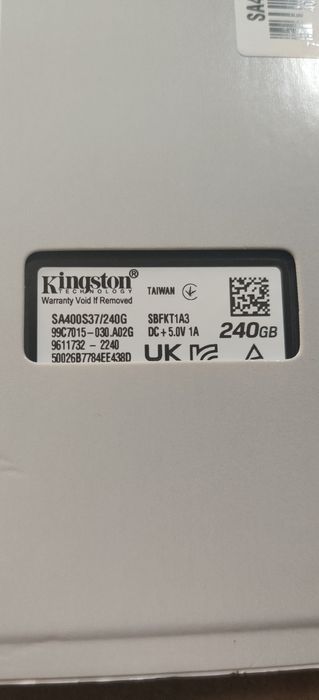Solid-State Drive (SSD) Kingston A400, 240 GB