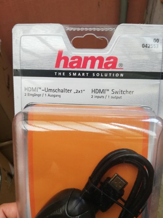 Adaptor HDMI Switch 2x1 - HAMA-42553