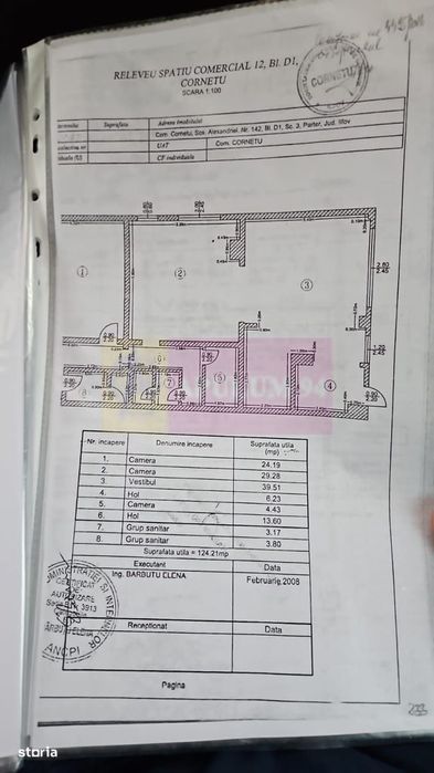 Cornetu (If) - Spatiu De Vanzare 124 Mp