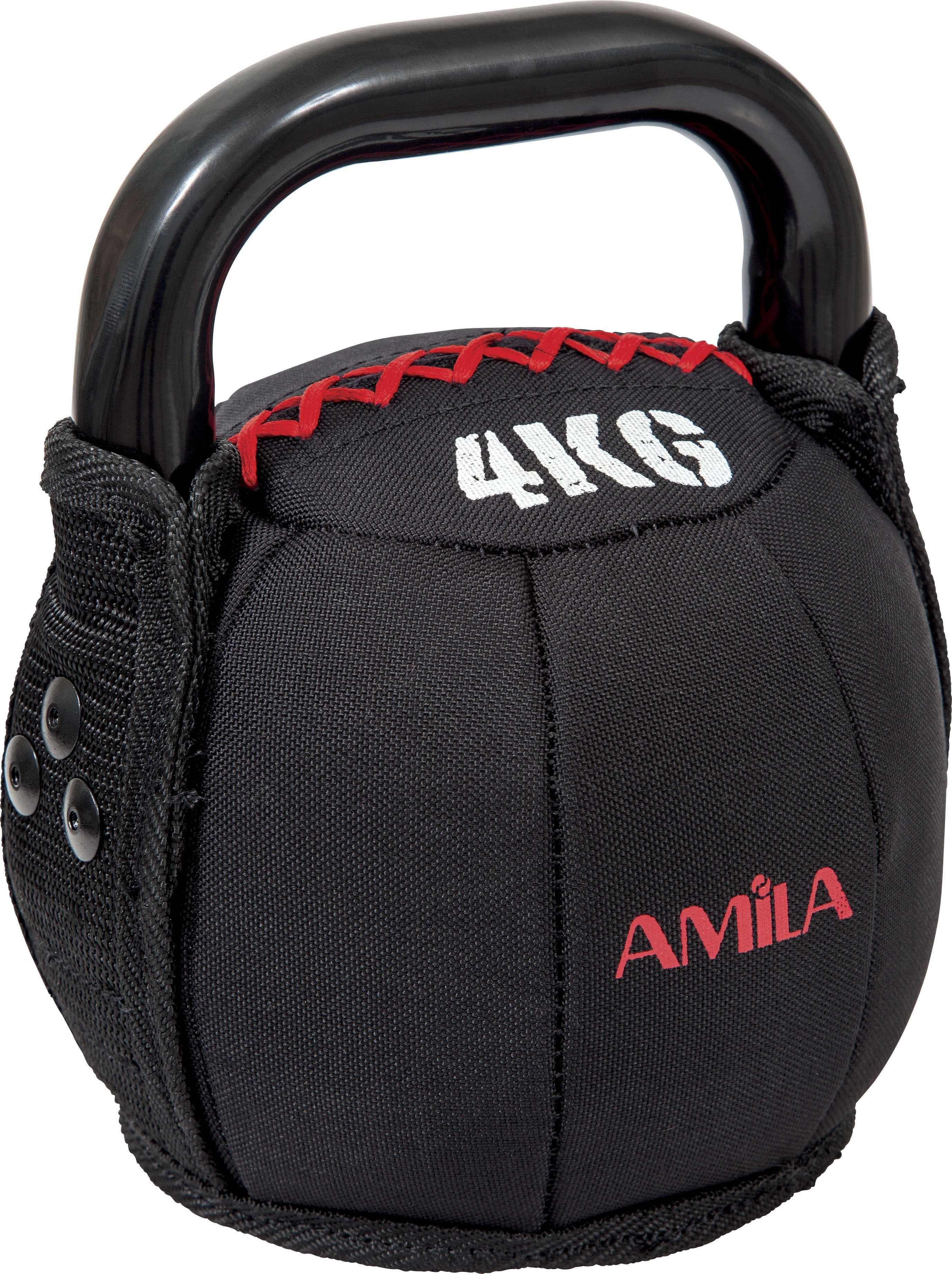 Пудовка PVC Amila 4 кг, Фитнес Пудовки за Тренировка, Kettlebells