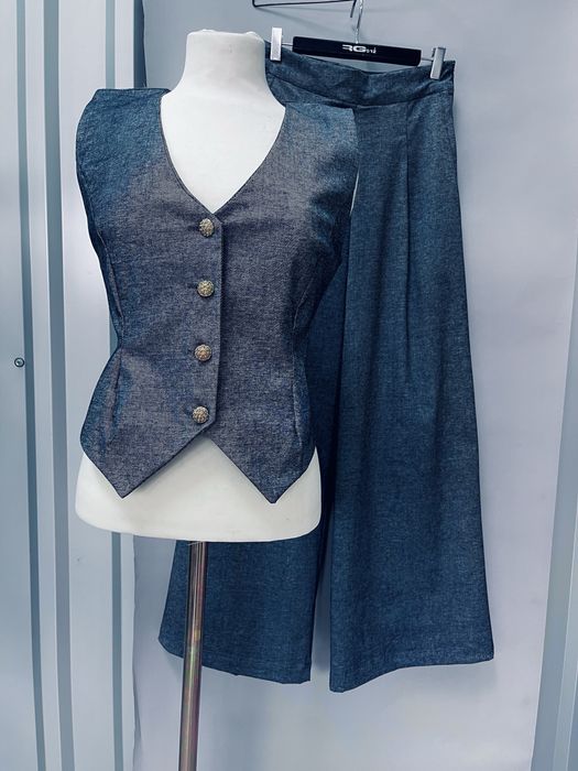 Compleu/set de blugi/denim cu bumbac