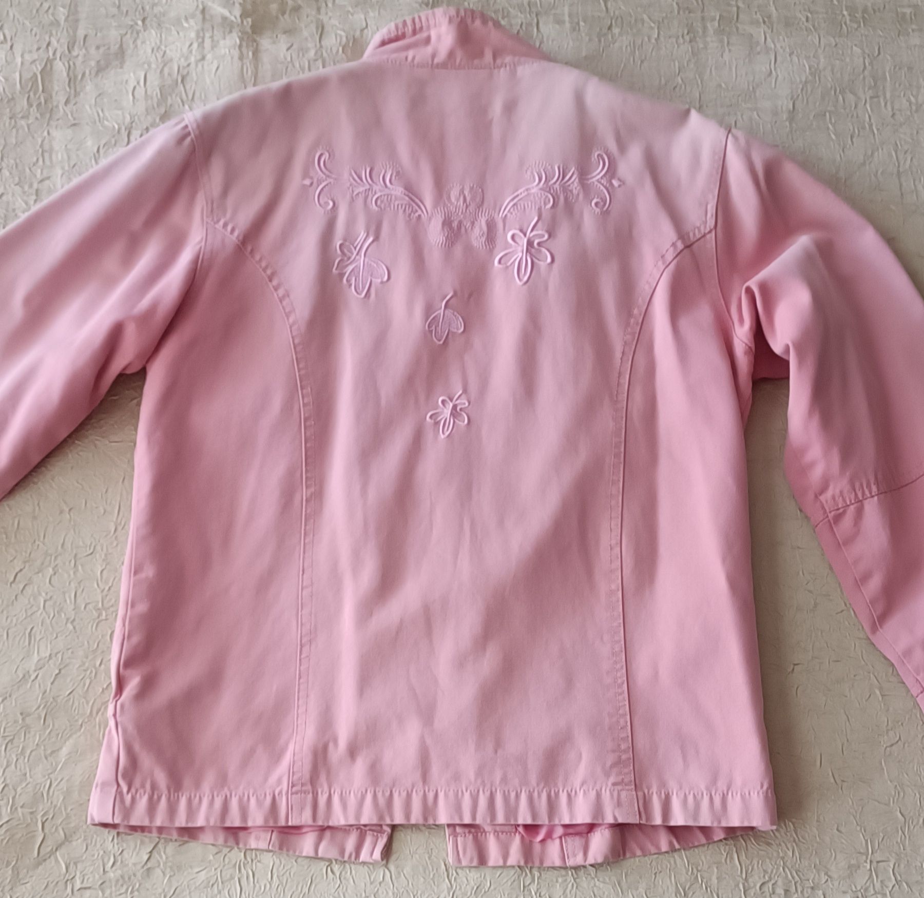 Розово дънково детско яке