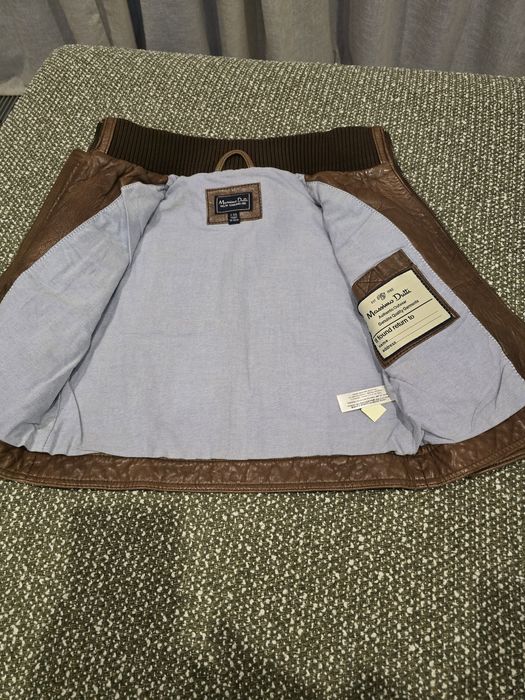 Geaca din piele Massimo Dutti