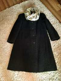 Palton negru de lana