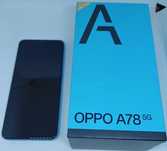 Telefon OPPO A78 5G, 128GB, 4GB RAM, Dual SIM, blue/ telefon expus