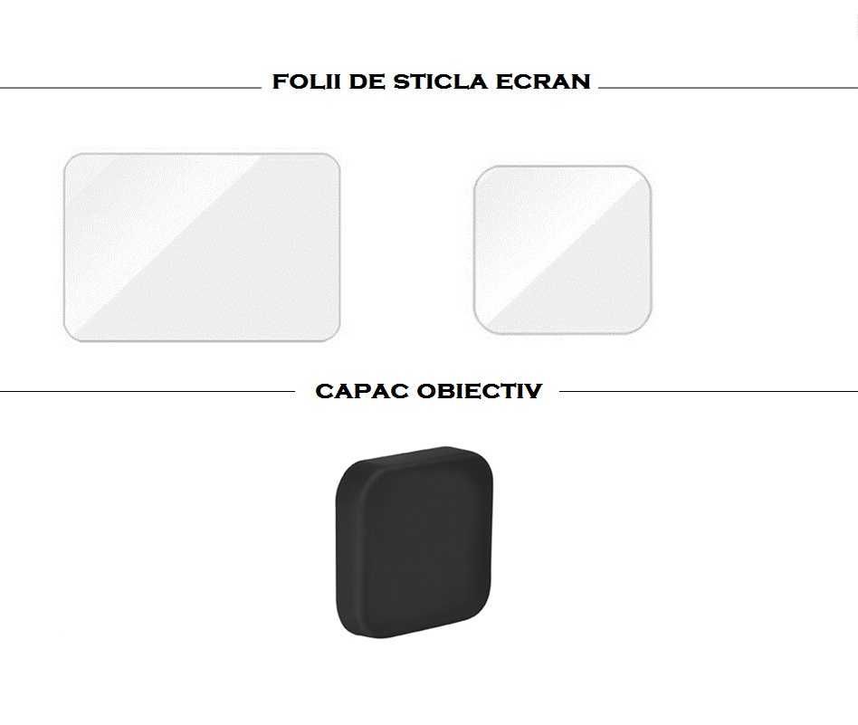 Set accesorii GoPro Hero 5 6 7 carcasa subacvatica 45m, husa, folie