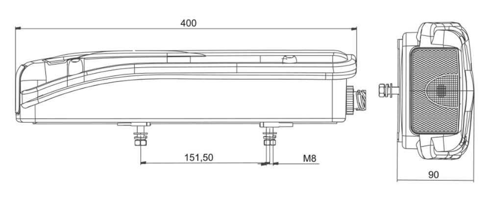 Задни светлини стоп Scania P R Mercedes Sprinter w906 Vw Crafter E4