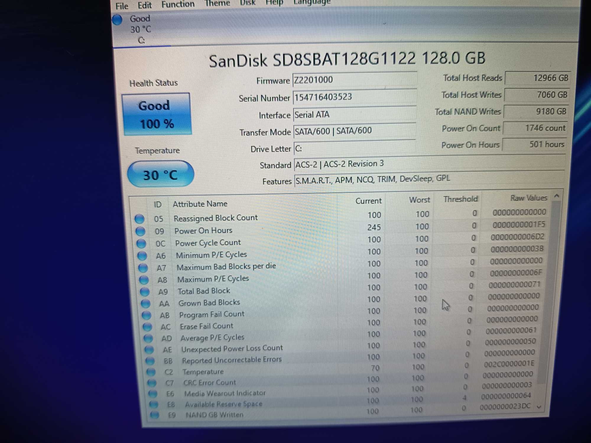 SSD uri sata 3 cu windows 10/ 11 instalat, Sandisk z400, X110, 128 gb