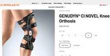 Колянна шина GENUDYN® CI NOVEL Knee Orthosis – дясна!