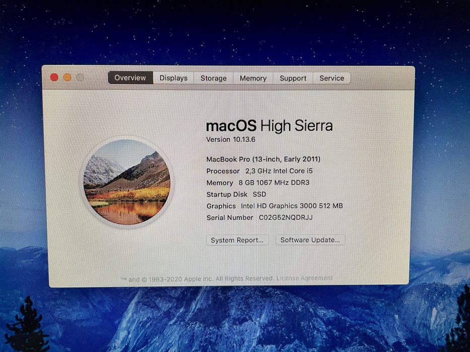 Macbook Pro A1278 13 inch, i5 2,3 GHz, Stocare 750 GB, RAM 8 GB