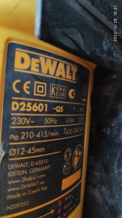 Ciocan rotopercutor Dewalt max tip D25601-QS + burghie