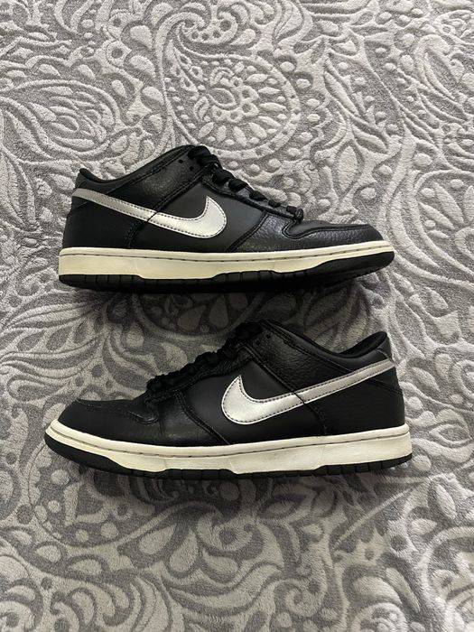 Nike dunk low black/silver 39