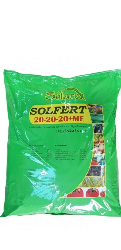 Ingrasamant NPK foliar Solfert 20-20-20 + ME 20kg