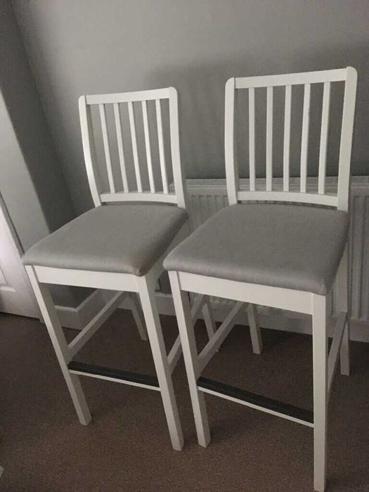 Set 2 Scaune de bar Lemn masiv