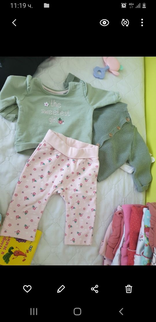 Дрехи 3-6 ,  пролетнк Яке h&m , Next ромпъри и бодита ,  пижами с цип