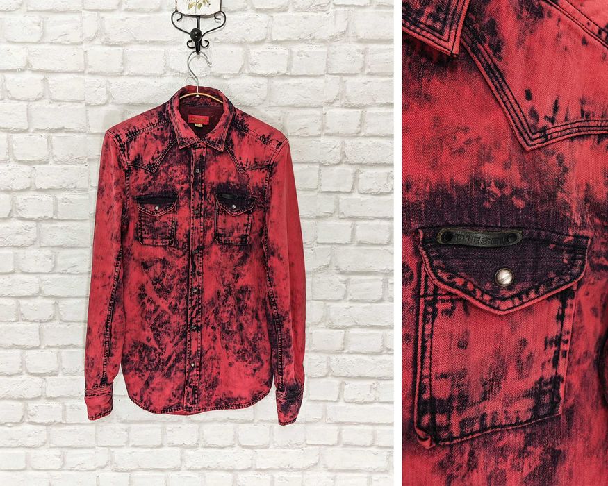 DIESEL Denim Оригинална мъжка риза размер S