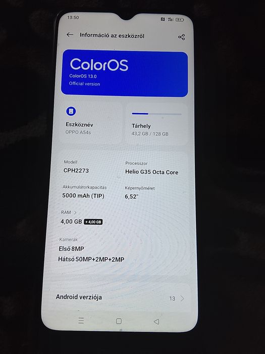 De vânzare telefon oppo a54