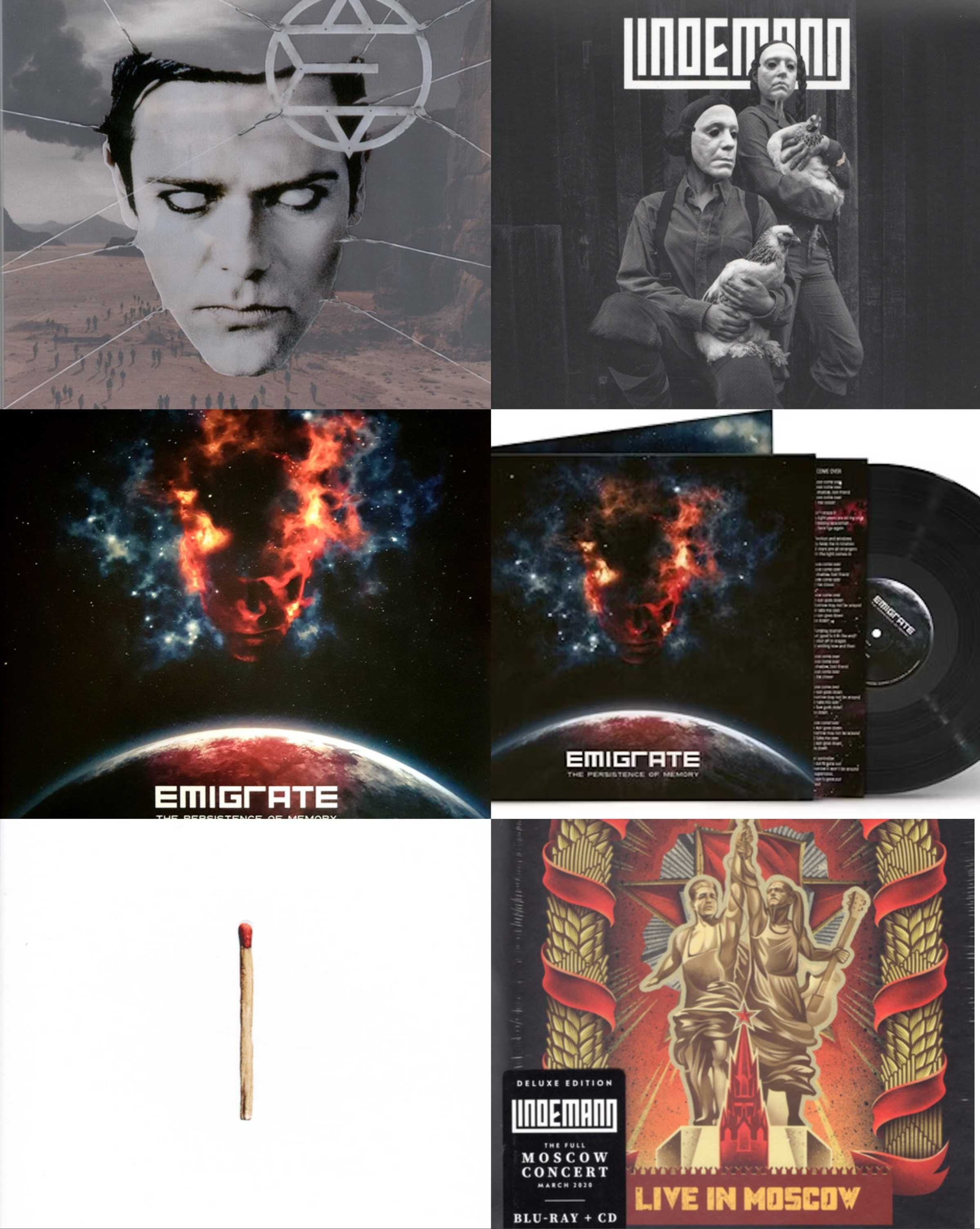 Rammstein - Emigrate - Lindemann - Discografie CD DVD Vinil LP