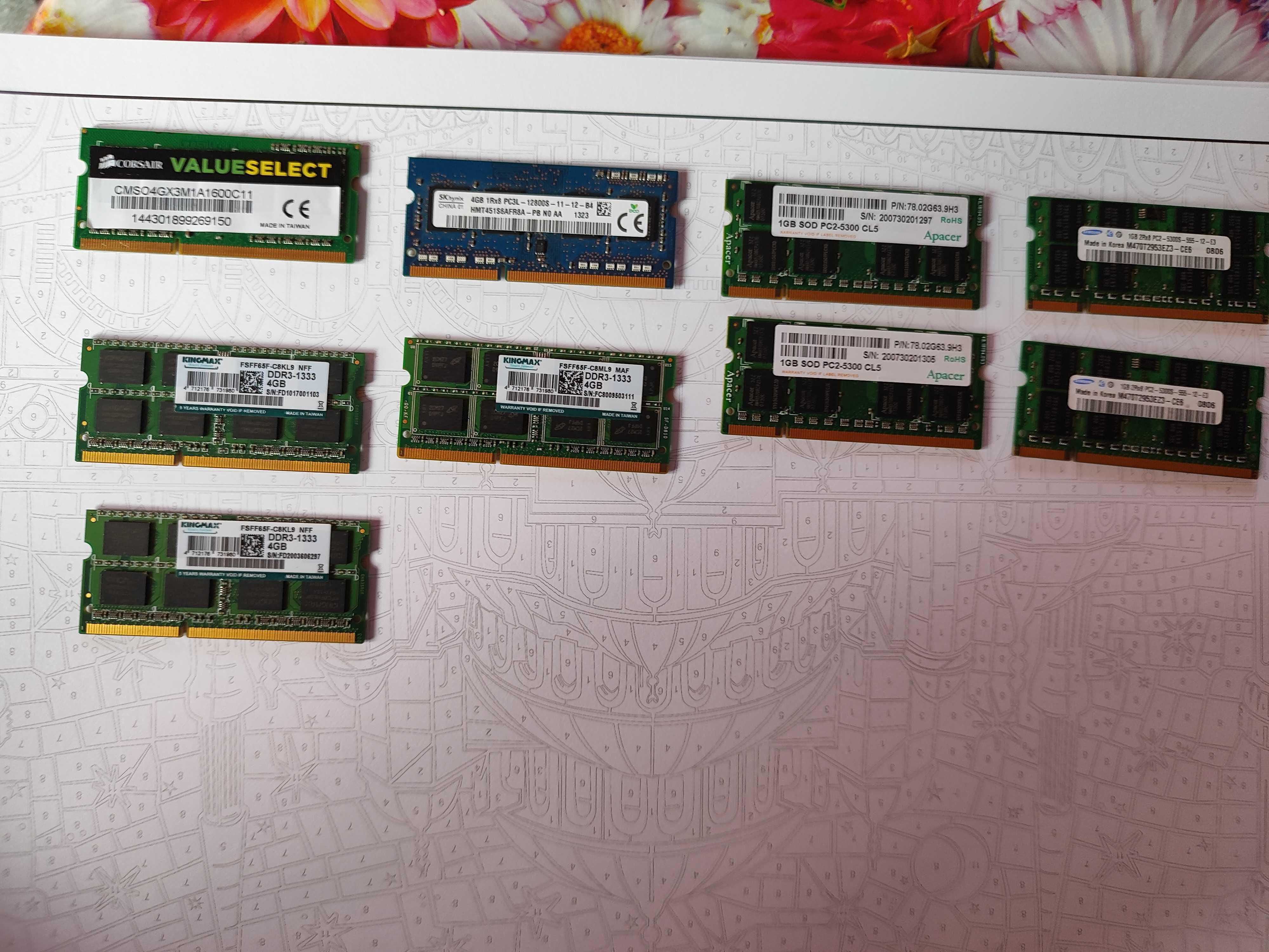 DDR3 /DDR3L - SoDIMM - 5x4 Gb 25 лв.