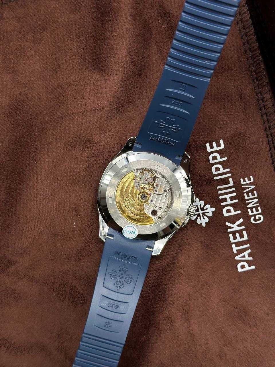 patek philippe aquanaut сребристо/синьо