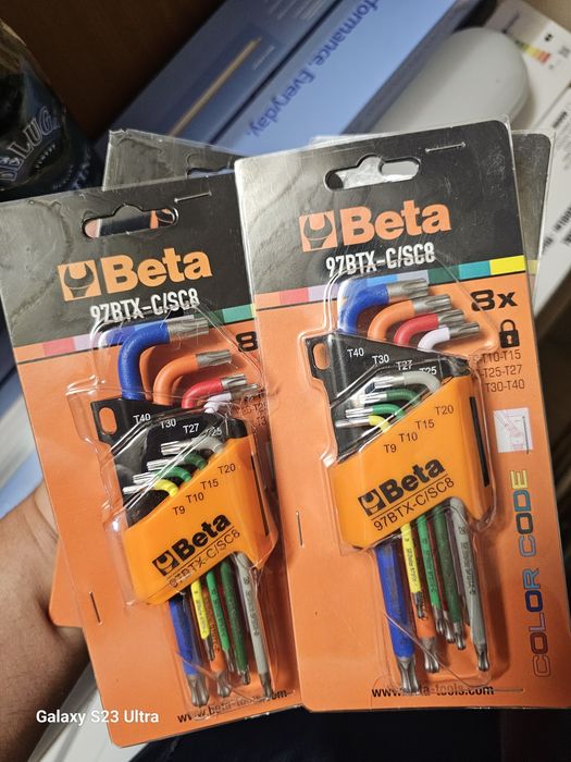 Set torx-uri profesionale Beta 97BTX-C/SC8 și imbusuri Beta 96BP-CL/SC