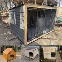 Вольер и будка для собаки уличный утеплённый домик собачьи клетки