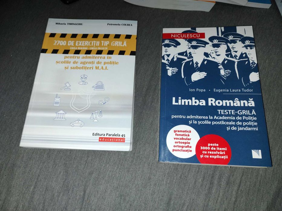 Cărți admitere la școlile de poliție,jandarmi, poliție de frontiera
