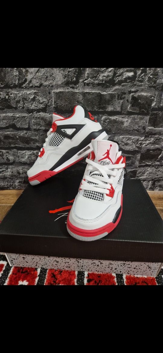 jordan retro 4 Fire Red nou la cutie