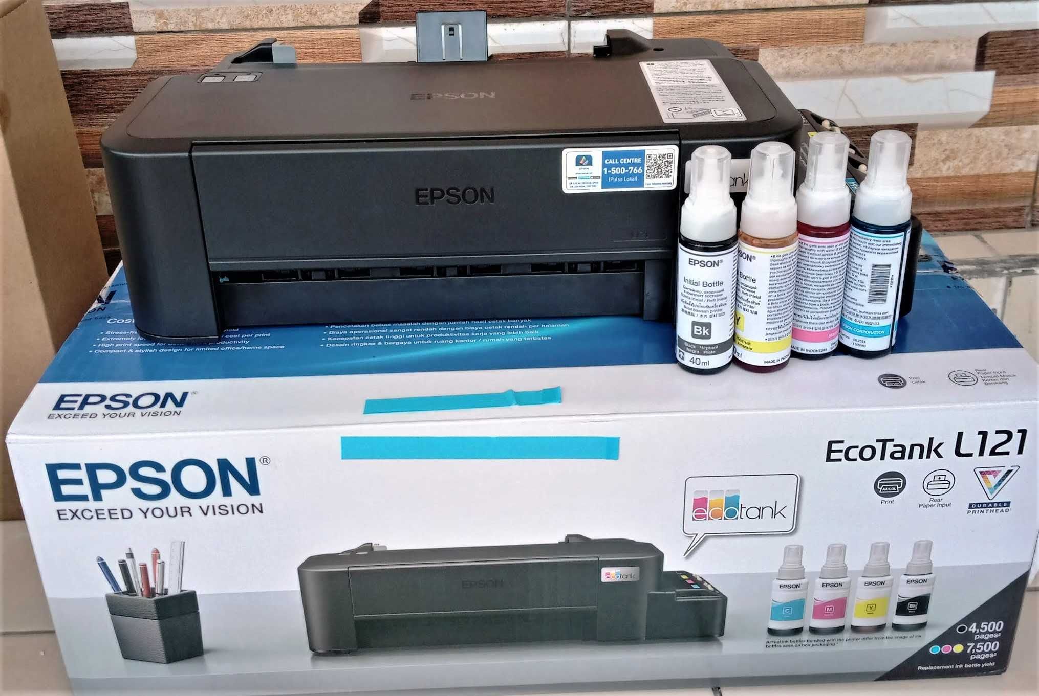 EPSON L121  4 ta rangli kop miqdorda bor