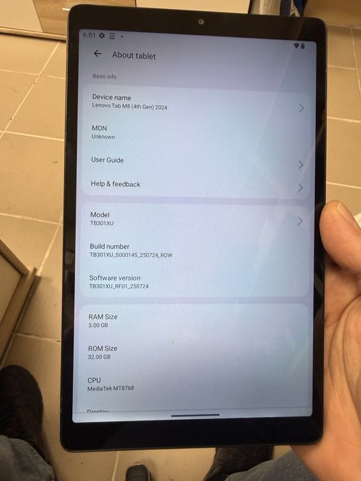 Таблет Lenovo Tab M8 (4- th Generation) 2024 4G 3/32gb 8”