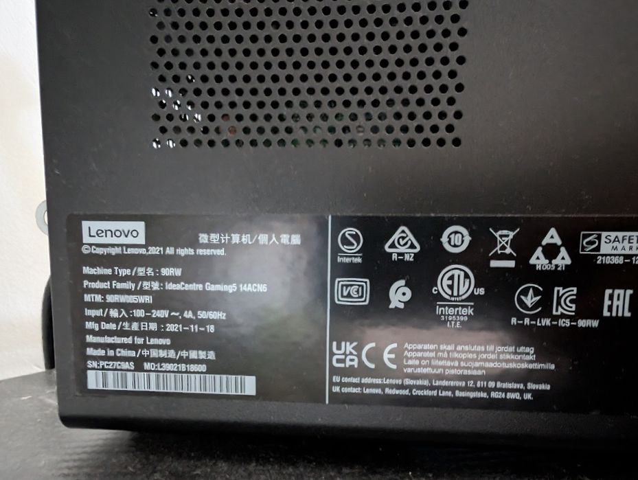 PC Gaming Lenovo