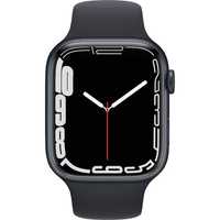 Apple Watch 7, Carcasa Midnight Aluminium 45mm, Midnight Sport Band