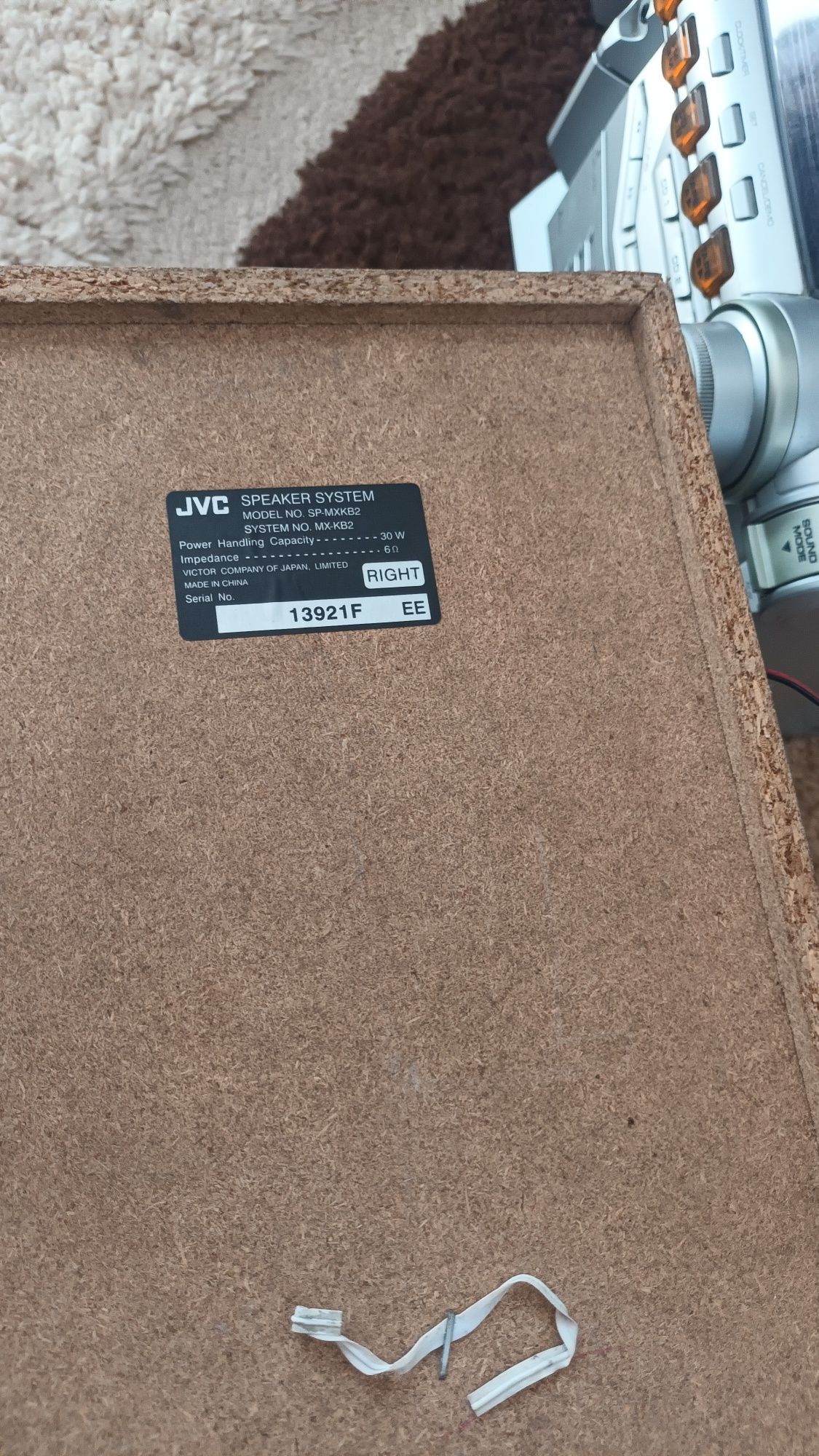 Combina muzicala originala JVC sistem audio.