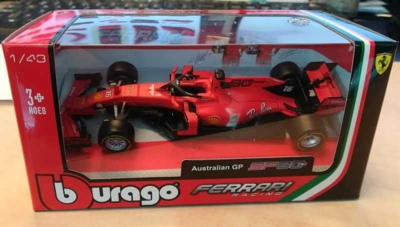 Macheta Ferrari SF90 Charles Leclerc Formula 1 2019 -Bburago 1/43 F1