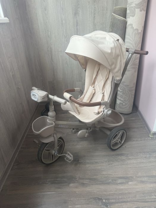 Трёхколёсный велосипед PEGAS AMICO-COOL-189 бежевый, б/у