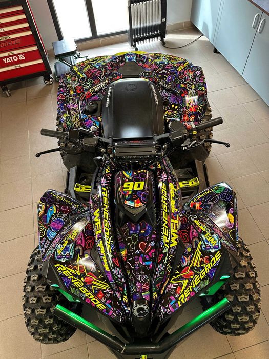 Stickere Autocolant Can-Am Renegade 2008 - 2024 Printat si Laminat