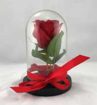 Вечна роза/Роза в стъкленица-17х10 см./изкуствена роза