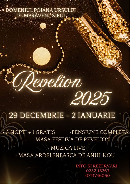 RevelionSighisoaraDumbraveni/Pensiune/Ciubăr/Saună/Sighișoara/Mediaș