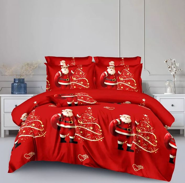 Двулицеви коледни спални комплекти