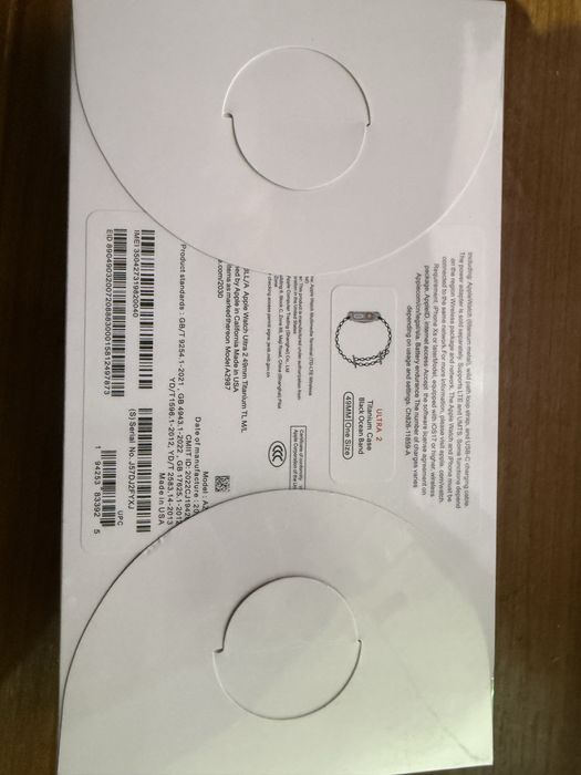 Apple watch ultra v2 black ocean band